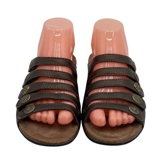 Dansko Janie Slide Sandals Leather Size EU 38/US 7.5-8 (HF1) - Picture 2 of 12